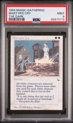Martyr's Cry - The Dark - MTG - MINT - PSA 9. POP 12. More MTG in Store.  - Image 1 of 2