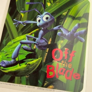 Bugs Life Film 1998 Disney Pixar Flik Off The Blade Vintage Farbe klammern Fensterkunst - Bild 1 von 8