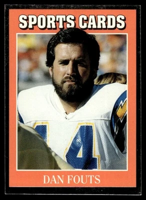 1991 Allan Kaye's Sports Cards Dan Fouts Hand Cut San Diego Chargers #13 - Image 1 of 2