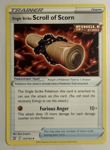 Pokémon Single Strike Scroll Of Scorn 133/163 Uncommon Battle Styles Near Mint!! - Picture 1 of 2