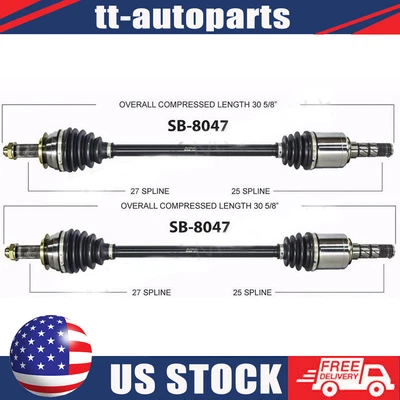 Pair of Front CV Axle Shafts for Subaru Outback Legacy Impreza SurTrack Set - Image 1 of 3