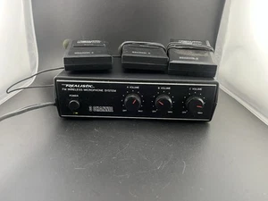 Vintage Realistic 3-Channel FM Wireless Microphone System 32-1228 Tested Works - Picture 1 of 7