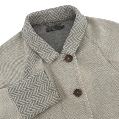 Chaqueta Prana Mujer Lucia Botón Delantero Manga Larga Espiga Beige Lana Foto 1 de 4