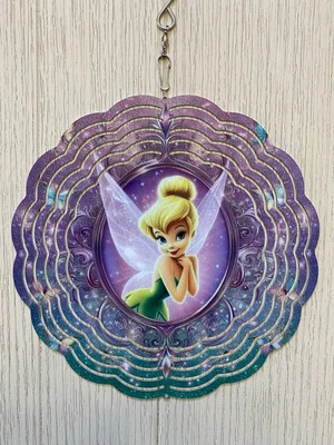Disney inspired Tinker bell Wind Spinner 8 Inch With Spinning Hook - Image 1 of 4
