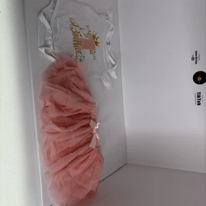 Body fille 9-12m Bb My1er anniversaire et jupe tutu rose Bb - Photo 1/12