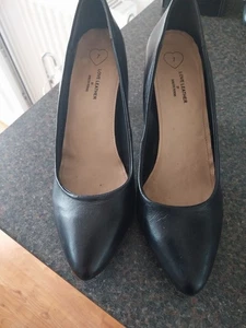 Zapatos de aguja Dorothy Perkins para mujer talla 7 de cuero negro - Imagen 1 de 3