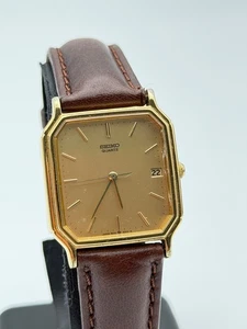 seiko quartz vintage gold plated 6532-5150 28x35mm - Foto 1 di 9