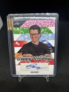 Ian Bick Leaf Happy Holidays Auto Autographed Card - Picture 1 of 2