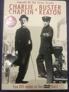 Buster Keaton & Charlie Chaplin: 4 Filme auf zwei DVDs versiegelt - Bild 1 von 3