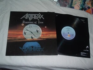 ANTHRAX Persistence Of Time '90 ORIGINAL GERMAN IMPORT 1st press LP NMint - Picture 1 of 3