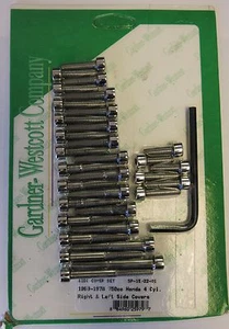 Honda CB750 SOHC Side Cover Polished SS Bolt Set Gardner Westcott SP-15-22-01 - Picture 1 of 1