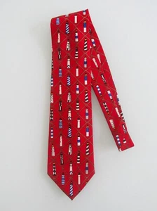 Vintage Alynn "Sentinels" Men's Silk Tie - Picture 1 of 4