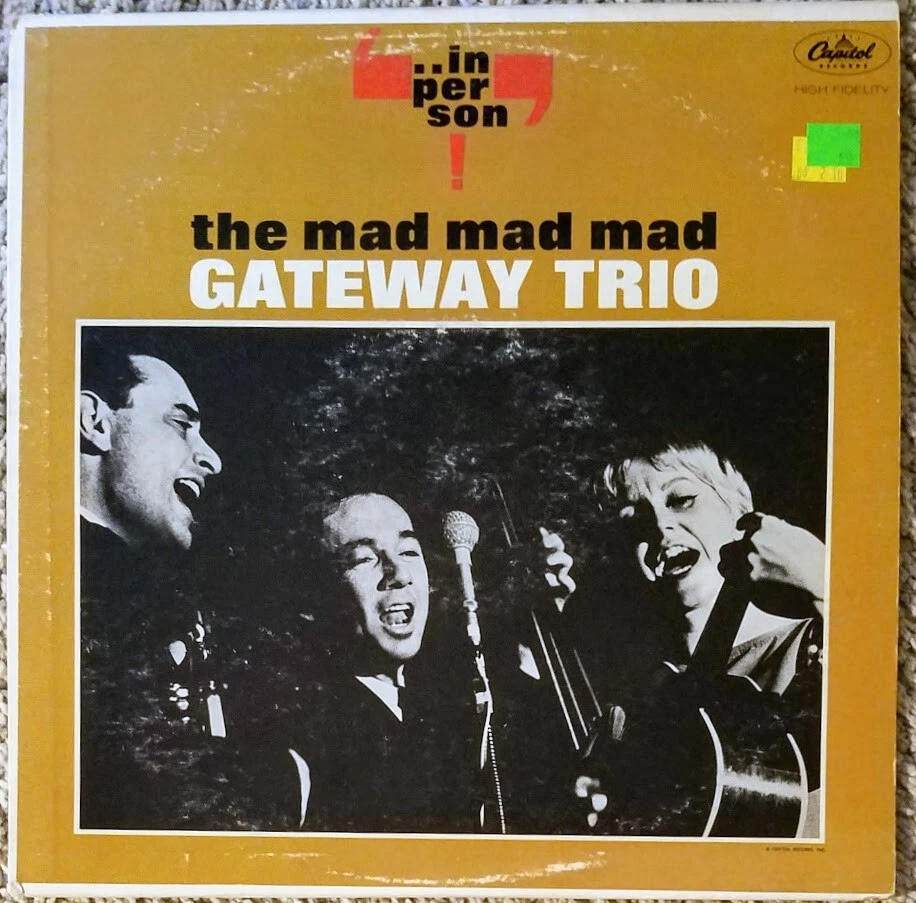 The Mad Mad Mad Gateway Trio. Vinyl folk LP. Very good condition Foto 1 de 1