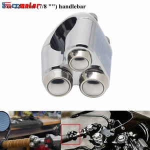Universal 7/8" 22mm Handlebar Hand Control Momentary Switch Turn Signals Switch - Picture 1 of 9