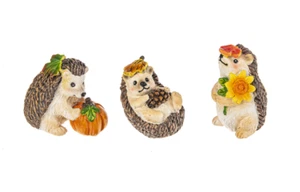 Miniature Dollhouse Fairy Garden Fall Hedgehogs - Set of 3 - Buy 3 Save $5 - Picture 1 of 1