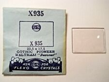GS X935 PX935 SUC RS735 Watch Crystal 23.5 x 17.5 mm FITS GOTHIC PIONEER WALTHAM