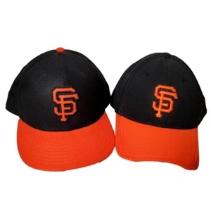 San Francisco Hat 7 3/8 Cap Giants M/Large 59Fifty 39Thirty New Era Black Orange - Picture 1 of 1