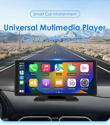 10.26 inch 1600*600 FM Car Portable Wireless Apple CarPlay Android Touch Screen - Image 1 of 4