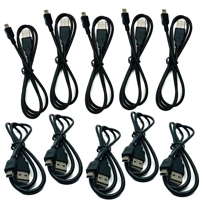 Lot of 10 Quality Monoprice PID 3896 USB A to Mini-B5-03 Cable 3 Foot Long - Image 1 of 4