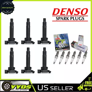 6X Ignition Coil + 6X Denso Spark Plug for 2004-2006 Lexus ES300 RX300 V6 3.3L - Picture 1 of 7