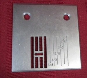 NEEDLE THROAT PLATE Zig Zag Riccar 515 525 555FA 606 666FA 8400 8500 888 R3100 - Picture 1 of 2