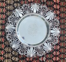 FABULOUS HEAVY J E CALDWELL ART NOUVEAU RETICULATED STERLING SILVER CHARGER TRAY