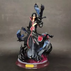"Statua Naruto Shippuden Akatsuki Uchiha Itachi PVC nuova con scatola grande 10" - Foto 1 di 6