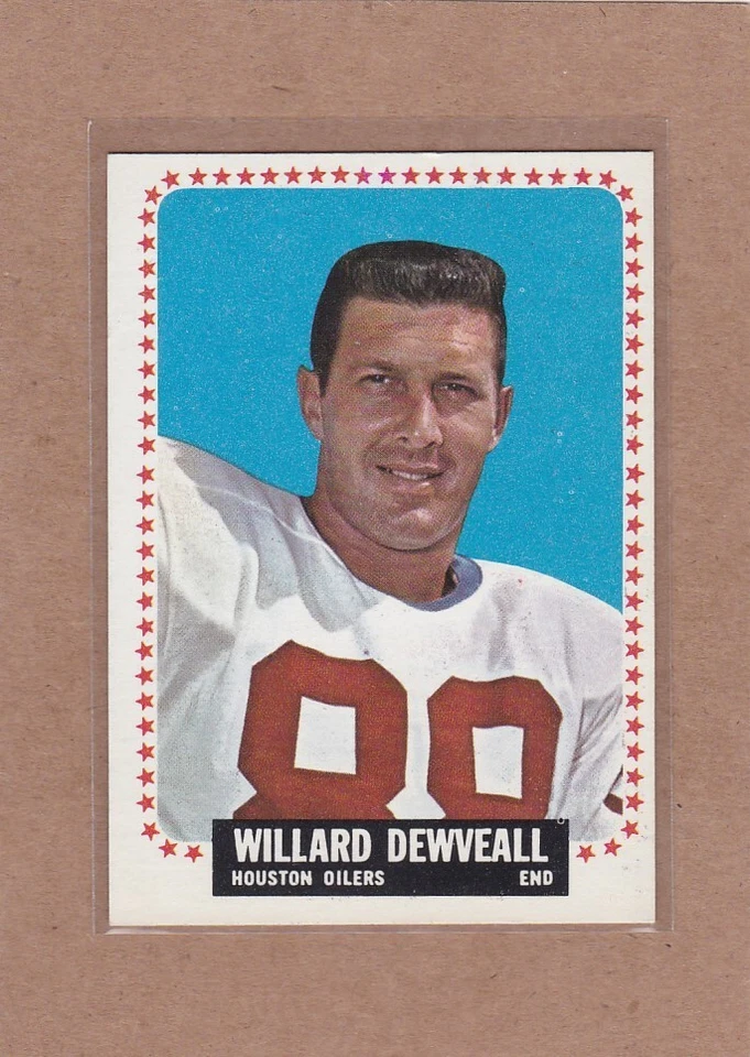 1964 TOPPS FOOTBALL WILLARD DEWVEALL #72 OILERS EX/EXMT *A36377 - Image 1 of 1