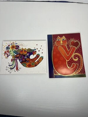 Leanin Tree Cat Greeting Cards Bundle Lot Of 2 Standard Sizes New W/o Envelopes - Image 1 of 4