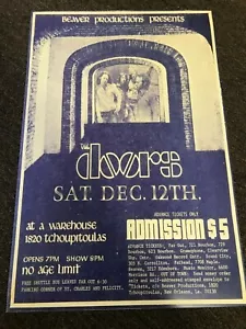 The Doors 1970 New Orleans Jim Morrison Last Show Cardstock Concert Poster 12x18 - Picture 1 of 1