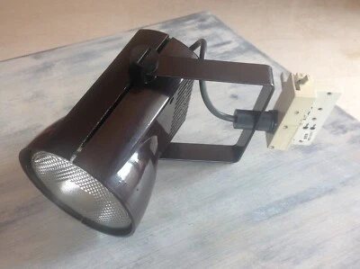 PROJECTEUR SPOT LITA LUMINAIRE MARRON Exposé AU MUSÉE DU DESIGN ST ÉTIENNE 1965 - Photo 1/4