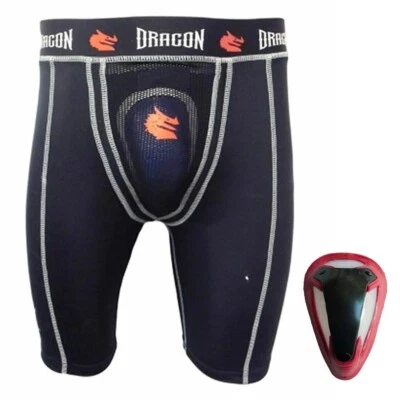 Dragon Compression Shorts - w/ Tr-Flex Groin Cup Protector - Morgan Sports