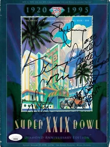 1994 49ers signed Super Bowl 29 program Steve Young Jerry Rice Norton Floyd JSA - Picture 1 of 1