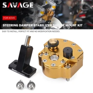 Steering Damper Stabilizer Safety Mount Kit For KOVE 450 RALLY 2023 - Picture 1 of 15