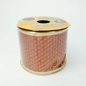 New Wire-Edged Ribbon Thanksgiving Fall Autumn Colors 2.5” x 108” - 3 yds / 9 ft - Picture 1 of 10