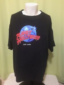 Planet Hollywood New York Men’s Black T Shirt Size XL Made in USA