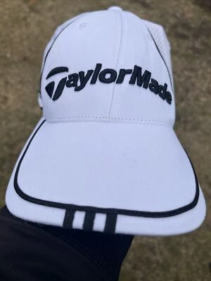 Boné de golfe Adidas Taylormade masculino BURNER/TP BALL branco S/M flexível nunca usado - Imagem 1 de 4