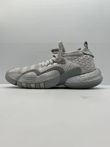 Mens Shoe Adidas Trae Young 2 Basketball Shoes Grey White Lace Up US 7 READ - Picture 1 of 17