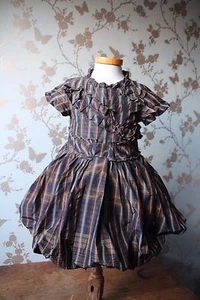 SALE  Jottum dress Sannelux 116 / 6 yrs brown/green good cond party birthday  - Picture 1 of 10