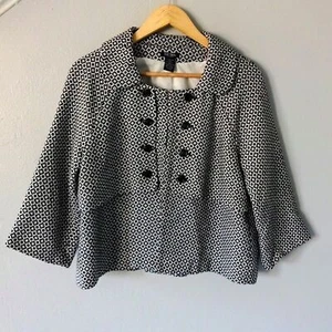 Bob Mackie Cape Cropped Jacke - Gr. 10 - European Tailored - 3/4 Arm - gefüttert - Bild 1 von 7