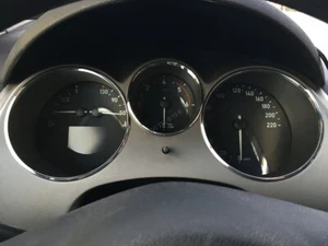 Adatto a: Seat Altea / XL 2004-2015 Anelli Tachimetri Alluminio Lucido Anelli Tachimetro x3 - Foto 1 di 11