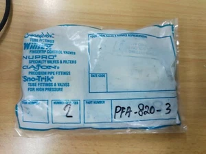 Swagelok Union Tee PFA-820-3 Lot of 2 - Picture 1 of 2