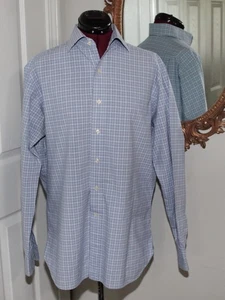 Polo Ralph Lauren Mens Blue TattersallRegent Classic Fit Shirt  15½-34 - Picture 1 of 6