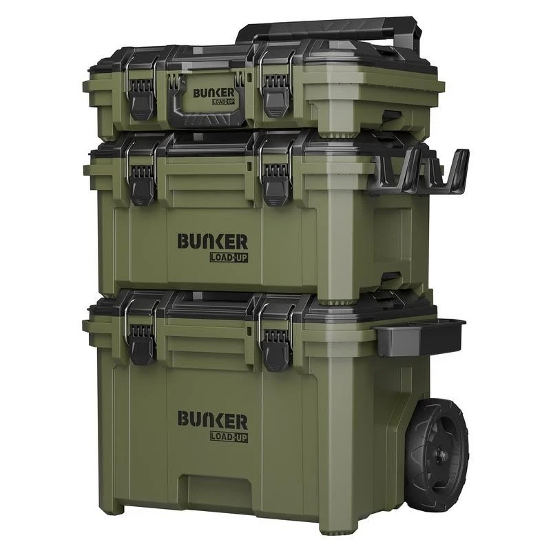 Bunker Load-Up Rolling Tool Storage Box Stacking System - 9 Piece - Image 1 of 4