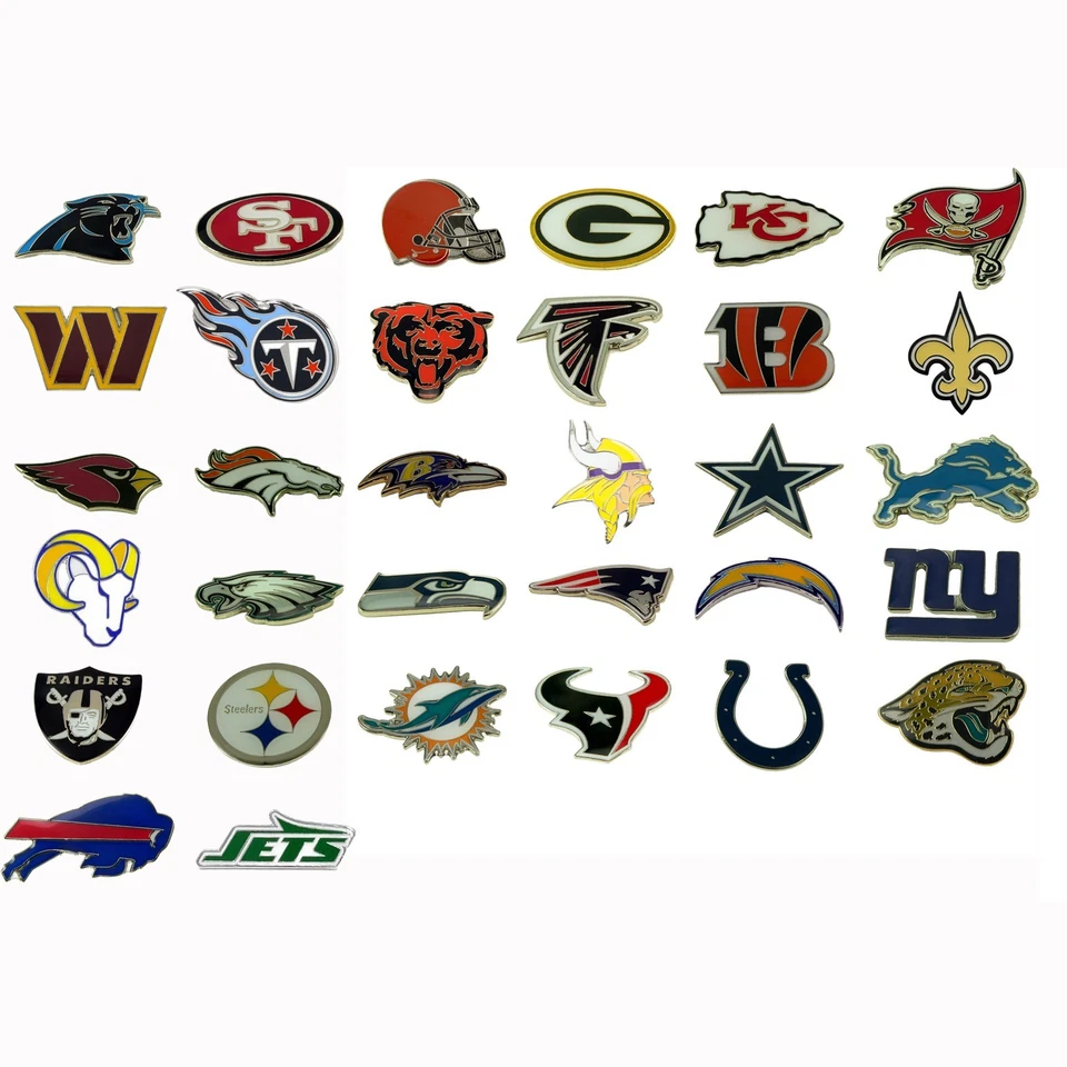 NFL Football Official Team Logo Lapel Pin Licensed Choose Your Favorite - Image 1 of 1
