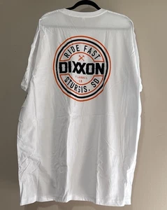 Dixxon Tee Shirt Mens Size 3XL Sturgis Ride Fast Corpo Graphic White New - Picture 1 of 6