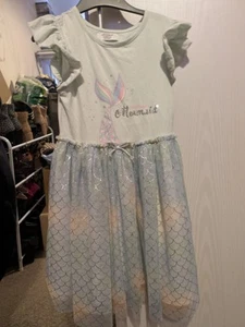 Mermaid Dress & Mini Mouse T-shirt 5-6 Years Girls - Picture 1 of 7