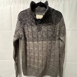 Weatherproof Vintage Ombre Cable Knit Sweater Gray Size Small - Picture 1 of 5
