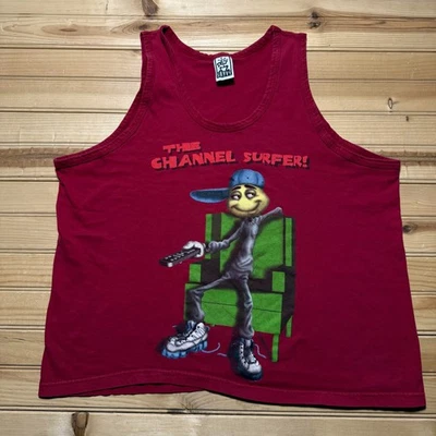 Винтажная мужская майка 90-х The Channel Surfer Skate Streetwear с графикой - размер XL - Изображение 1 из 4
