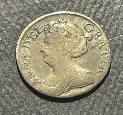 Серебряная монета Великобритании 1711 6 пенсов: Anne Normal Bust - Изображение 1 из 2